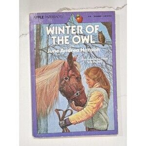 Vintage 1980s Winter of the Owl by June Andrea Hanson - paperback book - 1980